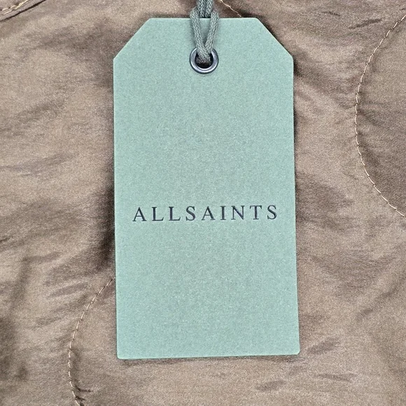 All Saints NWT Foxi Liner Jacket In Chocolate